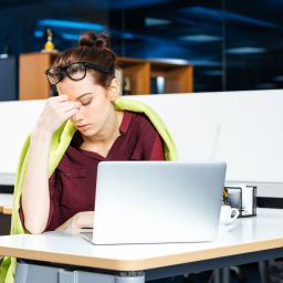 stressed business woman